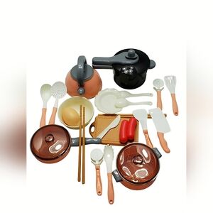 MINI Kitchen Toy Set for Kids – Pots, Pans, Utensils & Play Food Accessories